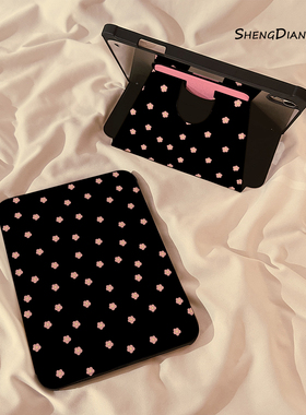 韩风ins小花朵360旋转iPadAir7/6保护套2025新款适用苹果iPad11保护壳平板第10代Pro11寸Air5带笔槽mini7女款