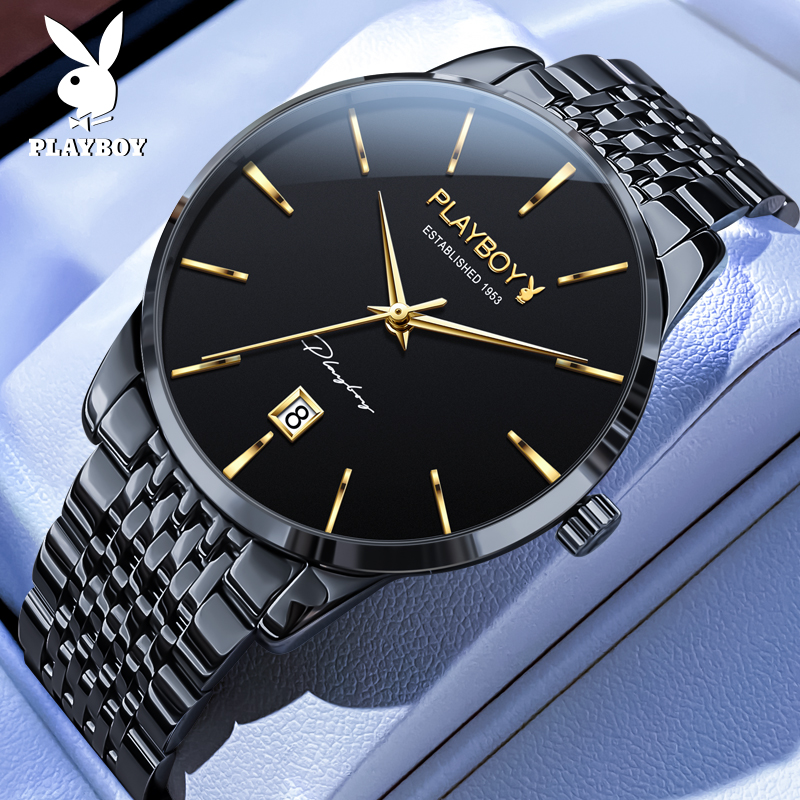 花花公子正品牌手表男机械表名式