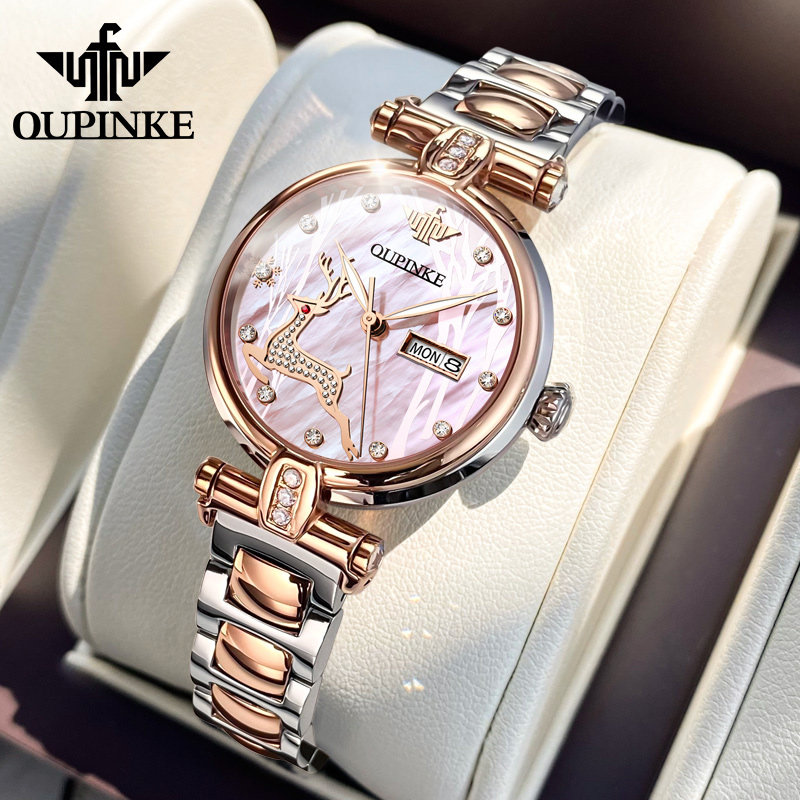 瑞士认证正品牌进口芯女士手表女2026新款机械表名轻奢高级感腕表