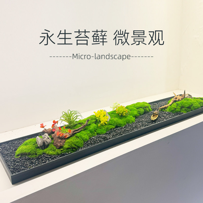 新中式枯山水永生苔藓造景