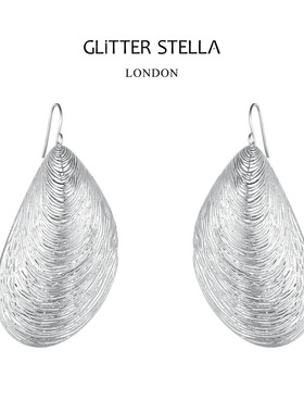 【白妍同款】GLITTER STELLA「Mussel 贻贝」经典度假风耳环
