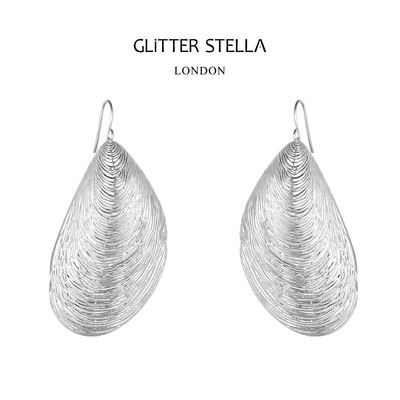 【白妍同款】GLITTER STELLA「Mussel 贻贝」经典度假风耳环