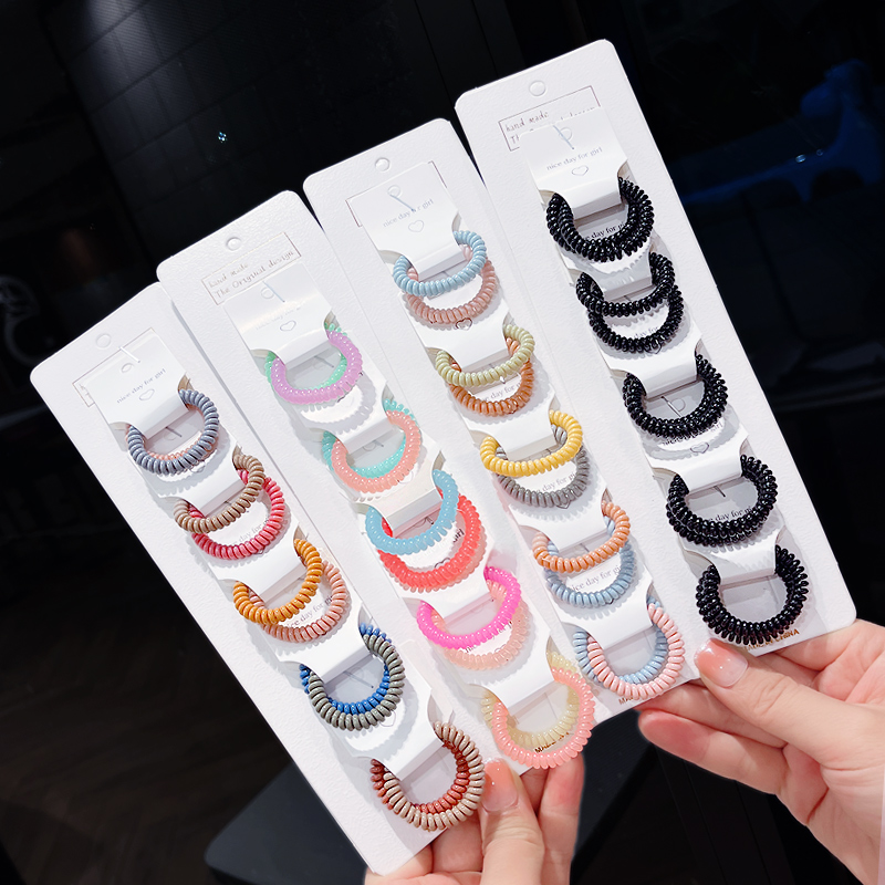 韩国电话线发圈小学生儿童马尾辫