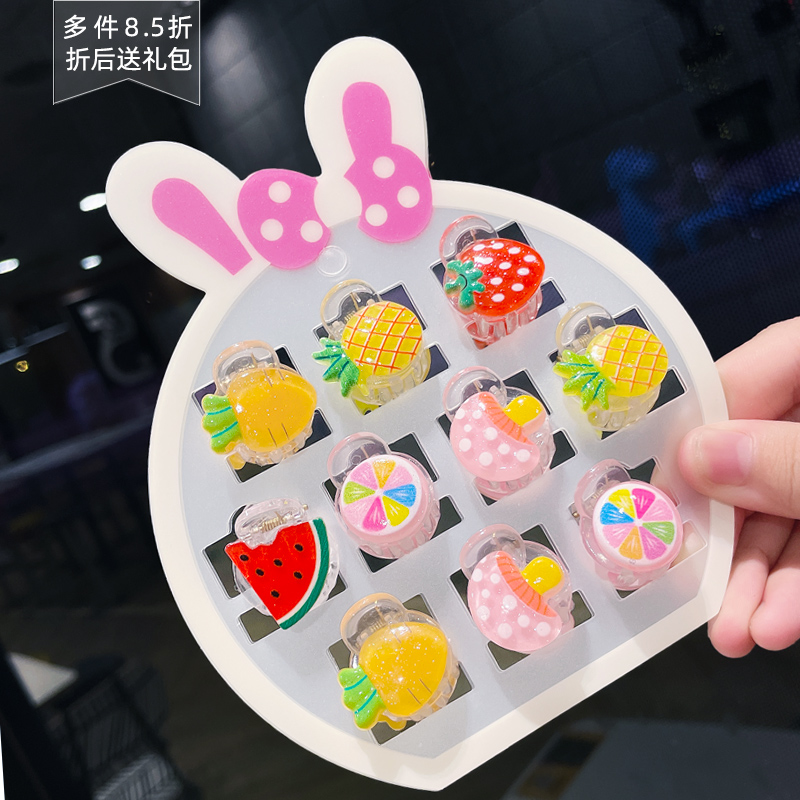 夏季可爱风水果头饰小女孩碎发夹