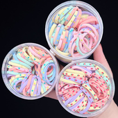 新款 儿童橡皮筋女童发绳小女孩扎辫不伤发高弹力马尾发圈宝宝头绳