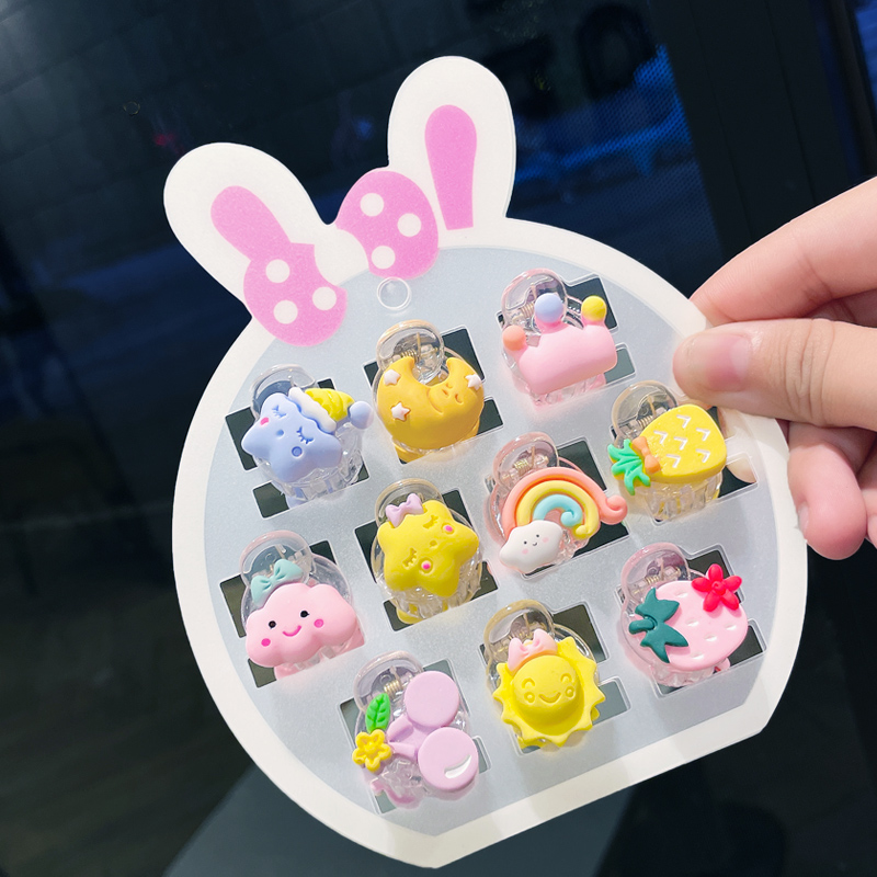 秋季可爱公主儿童抓夹小号