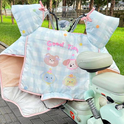 电动车挡风被冬加绒加厚防寒加大加宽全包围防水摩托车防风罩新款