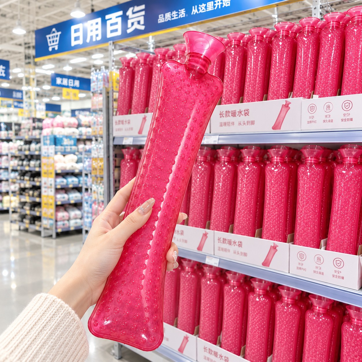 凸点长条暖水袋!老人专