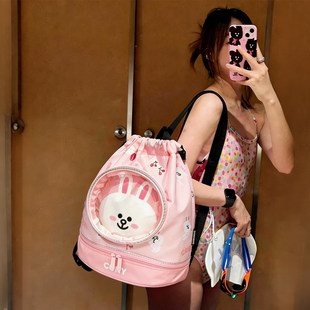 游泳包干湿分离包大容量便携背包沙滩双肩包多功能旅行健身收纳袋