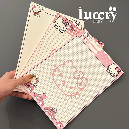 笔记本本子Hellokitty横线本英语单词本手帐本空白本小学生拍纸本