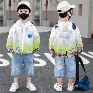 巴拉巴啦夏装奥特曼外套宝宝夏季防晒衣儿童薄款男孩紫外线皮肤衣
