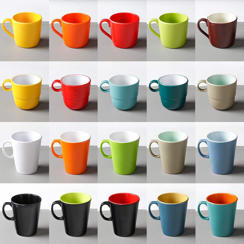 祥源美密胺餐具杯子商用餐厅专用马克杯喝水小茶杯带把手防摔水杯,餐饮具,马克杯,淘宝优惠券,粉丝福利购,淘宝优惠卷