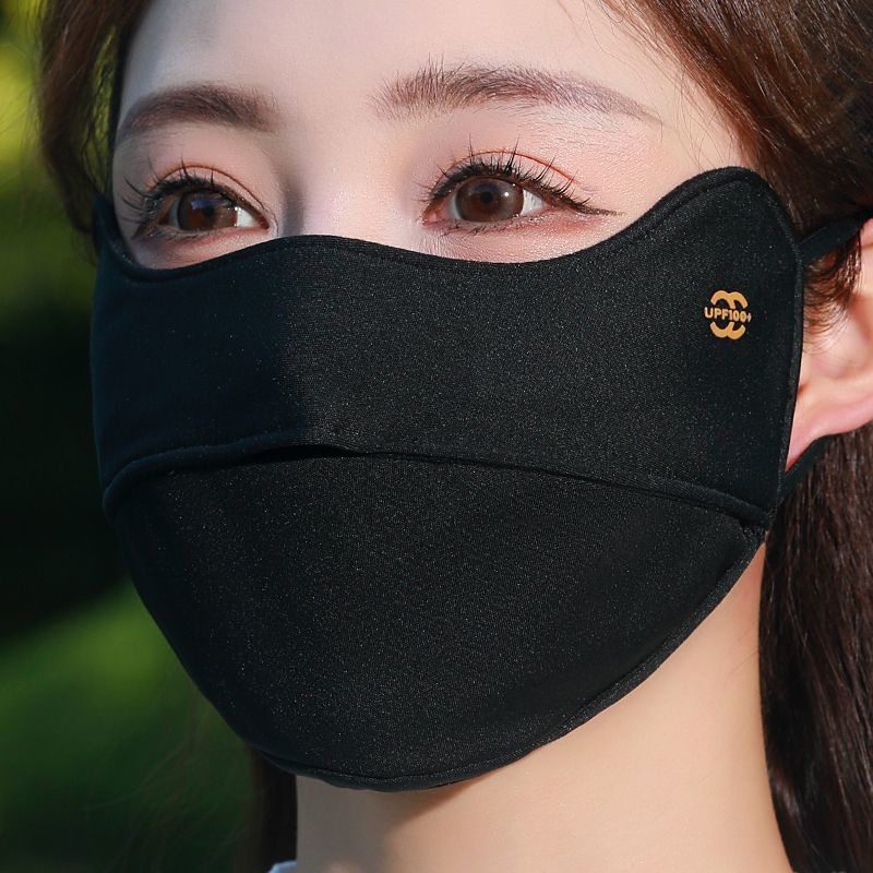 保暖口罩秋冬女高颜值冬季骑行加绒加厚3d立体防风防寒滑雪棉面罩