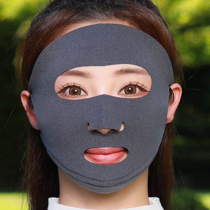 全脸保暖口罩女冬天骑行防风防寒护眼角面罩秋冬高颜值2025新款