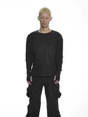 D5OVE [ARMOR] Structured Shoulder Pad Sweatshirt