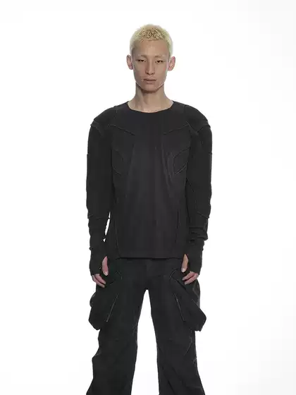 D5OVE [ARMOR] Structured Shoulder Pad Sweatshirt