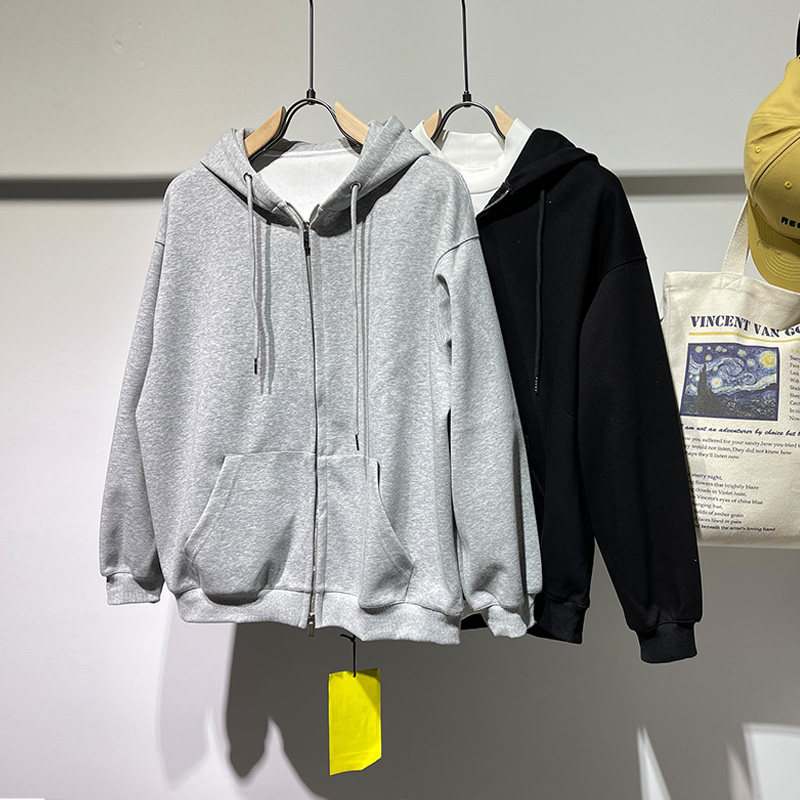 连帽开衫拉链卫衣纯色运动男外套2185P105,女装短外套,电商B332-1