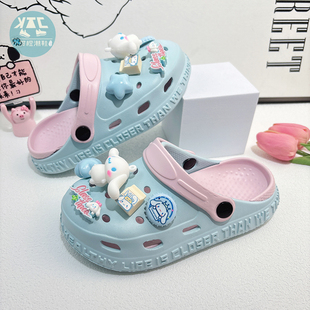 女童洞洞鞋小童轻便款宝宝女宝家居防滑拖鞋凉鞋2026新款夏季夏天