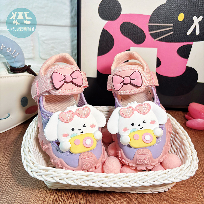 女童夏季运动凉鞋女款包头2026年夏款新款女孩中大童夏天外穿软底