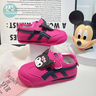 玫红色女童阿甘德训鞋女款儿童运动鞋2026年新款超火春夏鞋子板鞋