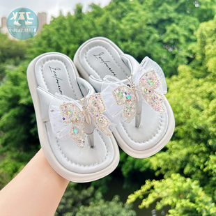 女童人字拖外穿女孩幼儿童夹脚拖鞋2025新款宝宝鞋子女宝室内防滑