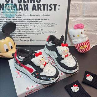 女童女孩休闲板鞋高颜值软底防滑2026年春季新款今年流行爆款鞋子