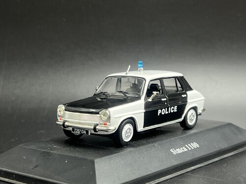 ATLAS 1:43 西姆卡 SIMCA 1100 法国警车 合金汽车模型 收藏摆件
