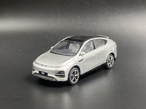 拓意 1:64 小鹏 XPENG G6 银色 指尖车模 合金汽车模型 散包瑕疵