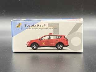 丰田 rav4 微影 台湾警车消防车 合金汽车模型 tiny