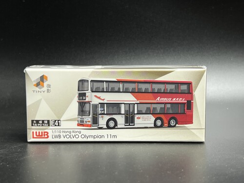 Tiny 微影 香港巴士 龙运富豪Olympian E41大埔头 合金模型 LWB34
