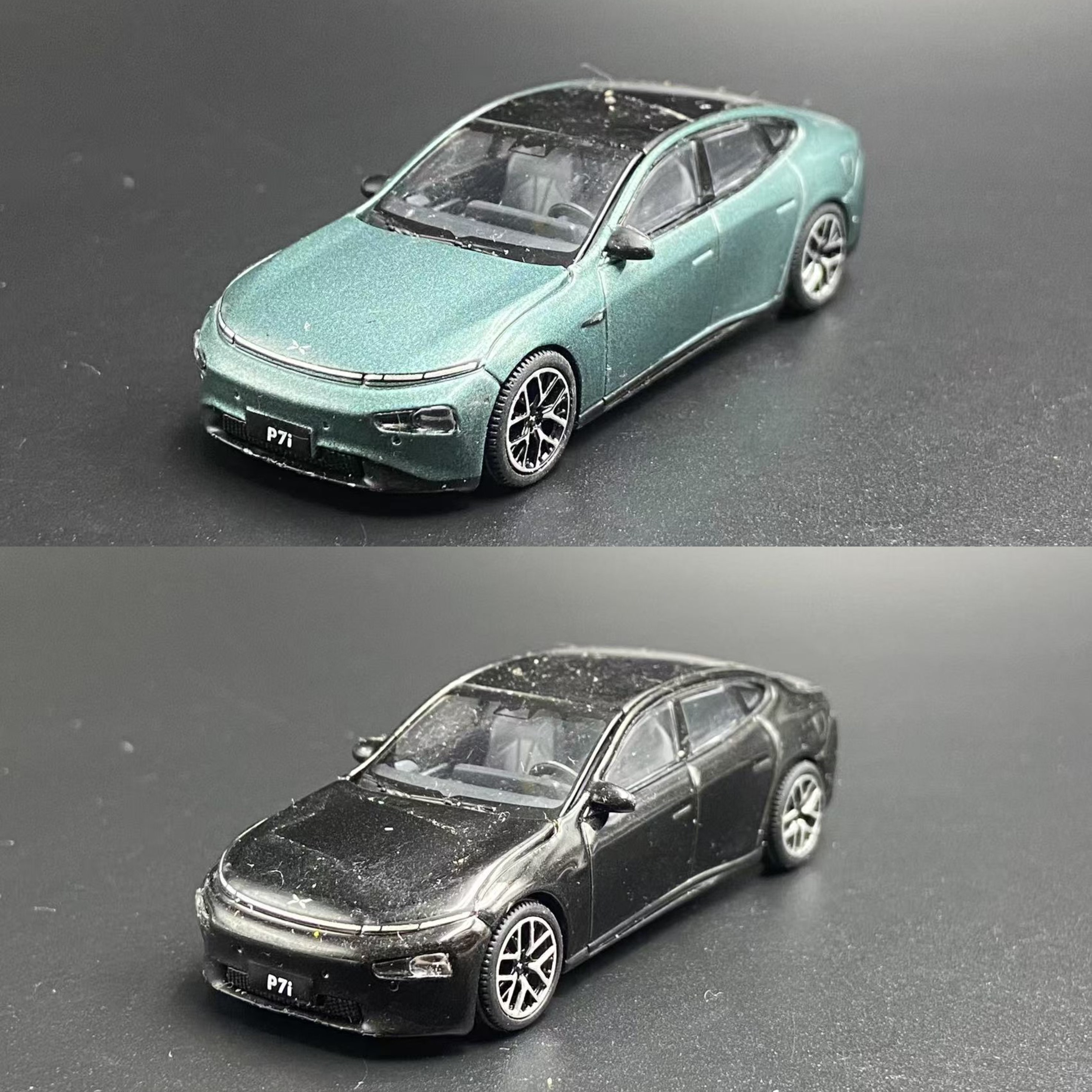 1:64 小鹏 XPENG P7i 指尖车模 新能源 合金汽车模型 散包瑕疵