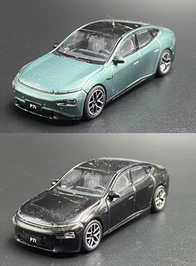 拓意 1:64 小鹏 XPENG P7i 指尖车模 新能源 合金汽车模型 散包瑕