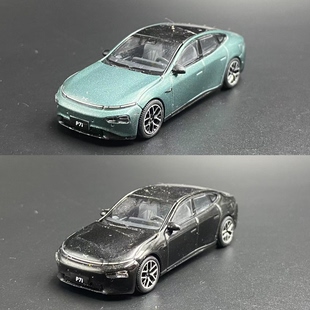 拓意 1:64 小鹏 XPENG P7i 指尖车模 新能源 合金汽车模型 散包瑕
