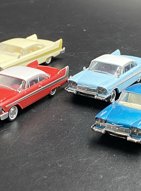 Brekina 1:87 普利茅斯 Plymouth Fury 1958 汽车模型 收藏 散包