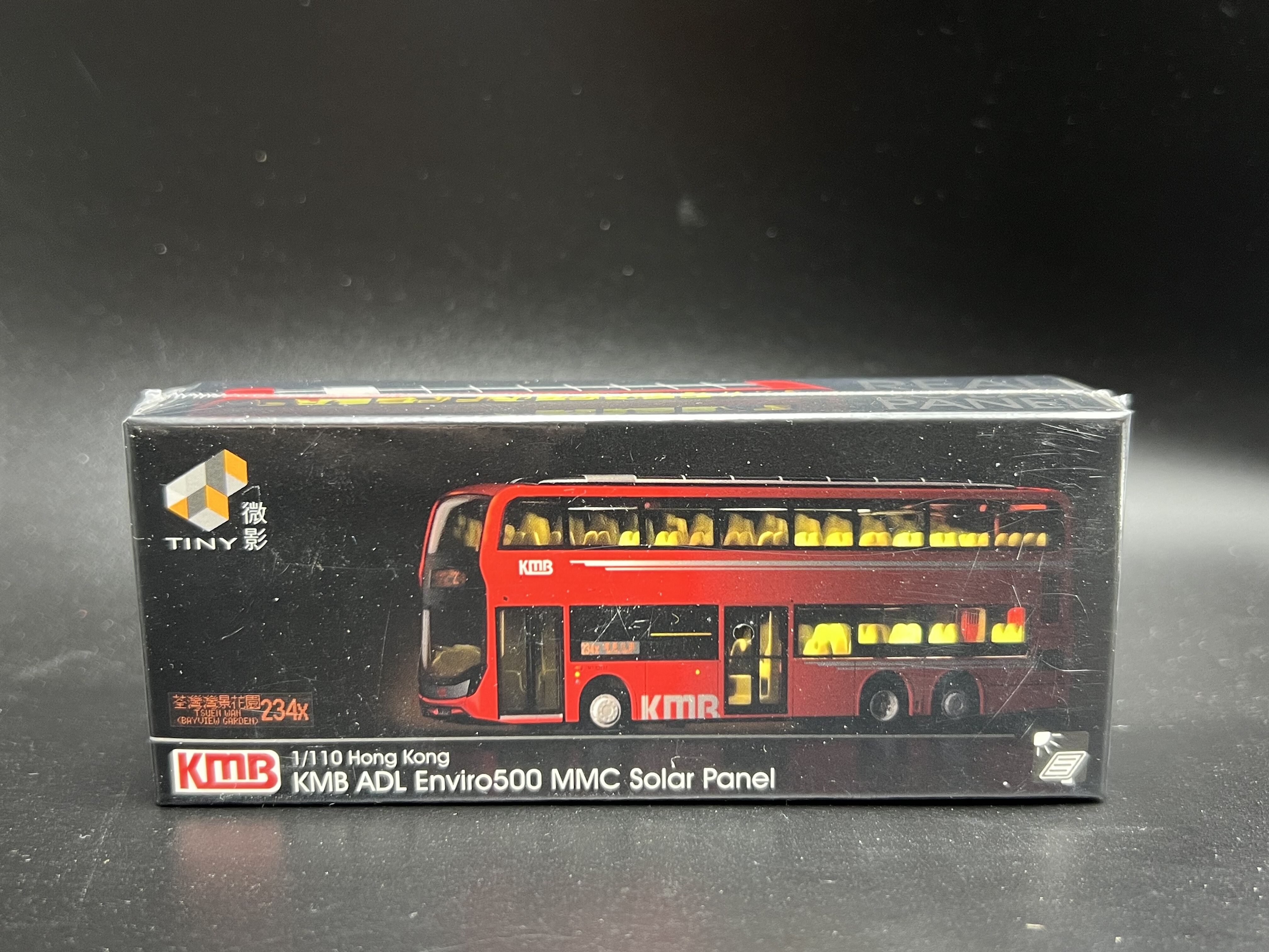 微影 Tiny 九巴 ADL 太阳能板 234X 香港双层巴士 合金汽车模型