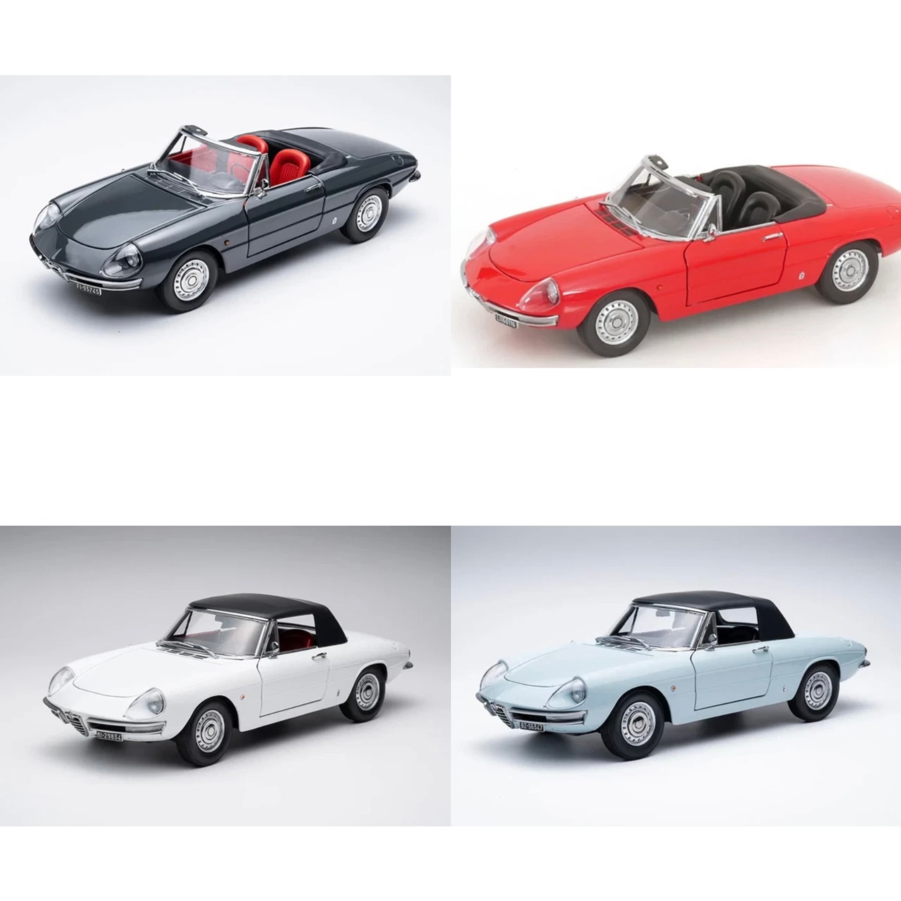 TOURING 1/18 阿尔法罗密欧 Duetto Spider 1966 合金汽车模型