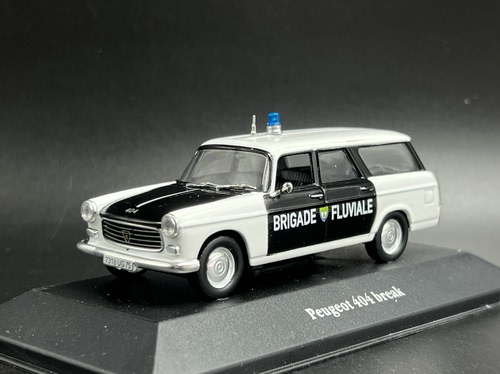 ATLAS 1:43 标致 Peugeot 404 Break 旅行版 警车 合金汽车模型