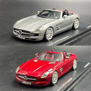 Schuco 舒克 1:43 奔驰 sls amg 敞篷版 汽车模型 车轮融胎 瑕疵