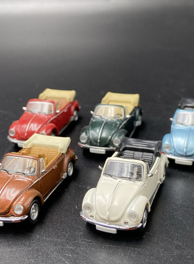 PCX 1:87 大众 甲壳虫 VW 1303 敞篷 HO比例 汽车模型 场景 散包