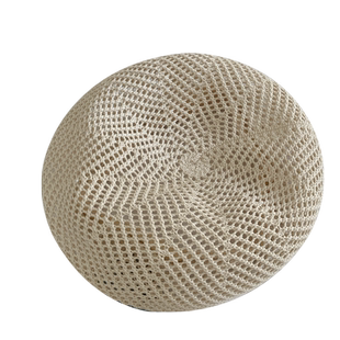 秦岚同款透气夏季贝雷帽女文艺薄款镂空针织大头围画家帽显脸小