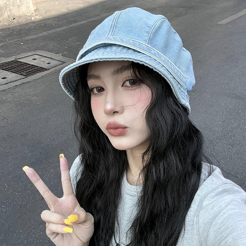 贝雷帽出游韩版女春夏堆堆帽型
