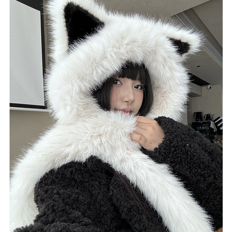 雷锋帽滑雪可爱女冬季狐狸耳朵