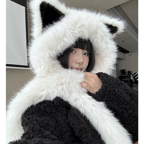 雷锋帽滑雪可爱女冬季狐狸耳朵