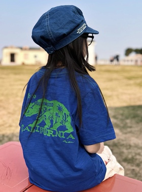 儿童短袖T恤夏季2025新款日系DD风男童女童印花半袖t恤夏装上衣潮