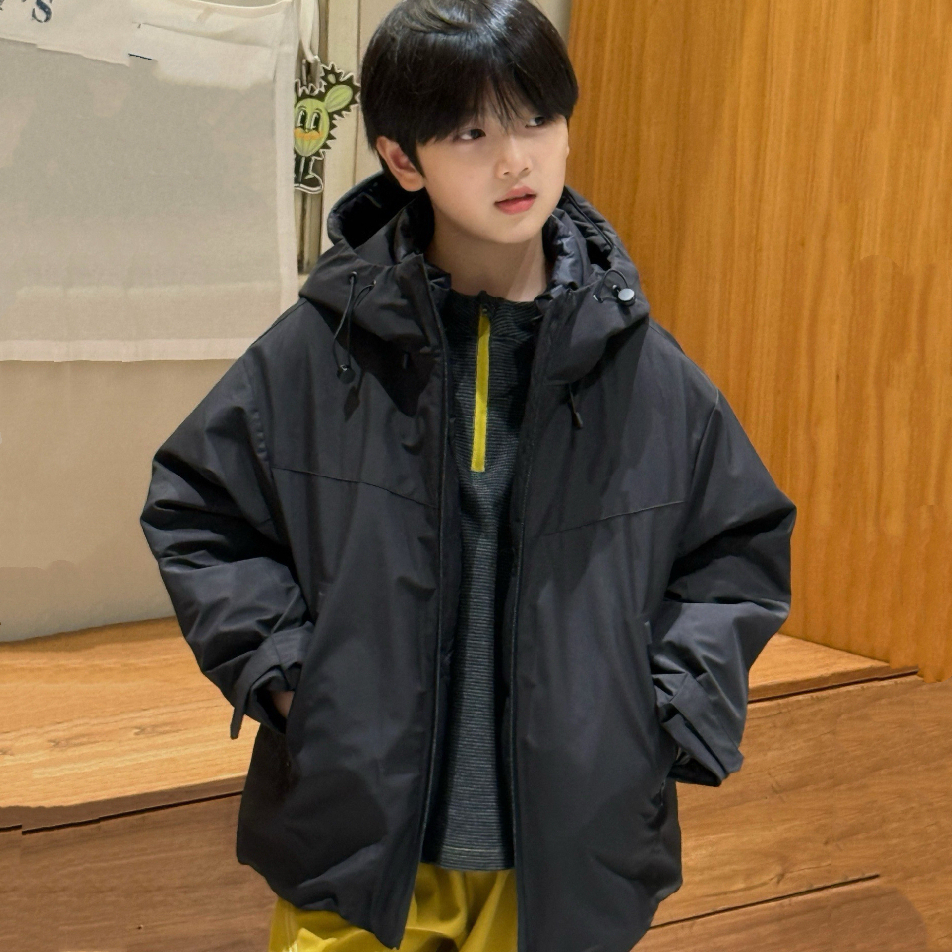 张恩朵童装【三合一】防水羽绒外套男女童可拆羽绒内胆夹棉冲锋衣