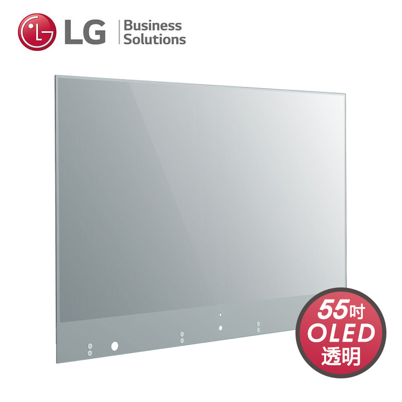LG商业显示OLED透明屏显示器55英寸高清4K广告机商用展示产品展示