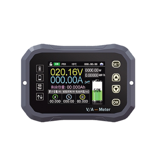 库仑计高精度电压电流表双向容量检测仪电动车房车电池电