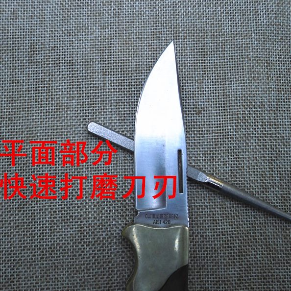 石磨笔磨刀器鱼钩条刀棒锯刀户外便携式刀具金刚石磨刀磨刀齿磨