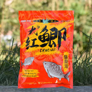 化氏2024新品大红鲫鱼饵大味型高穿透强诱鱼留鱼久江河野钓钓饵料