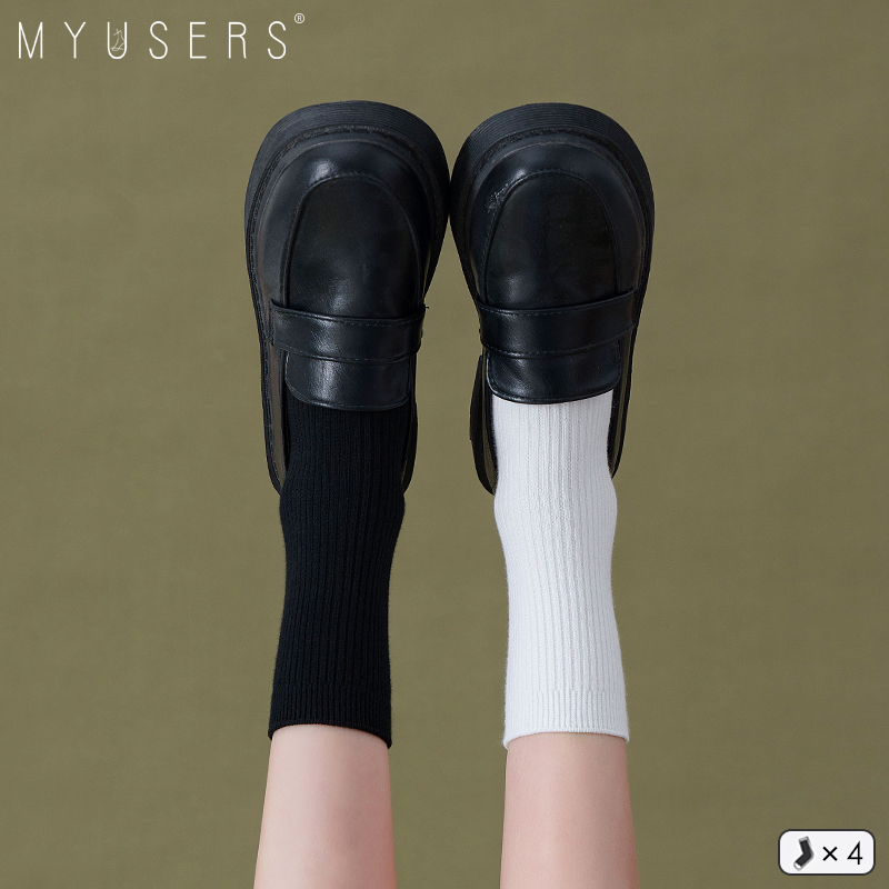 myusers抗菌防臭女棉质四双装